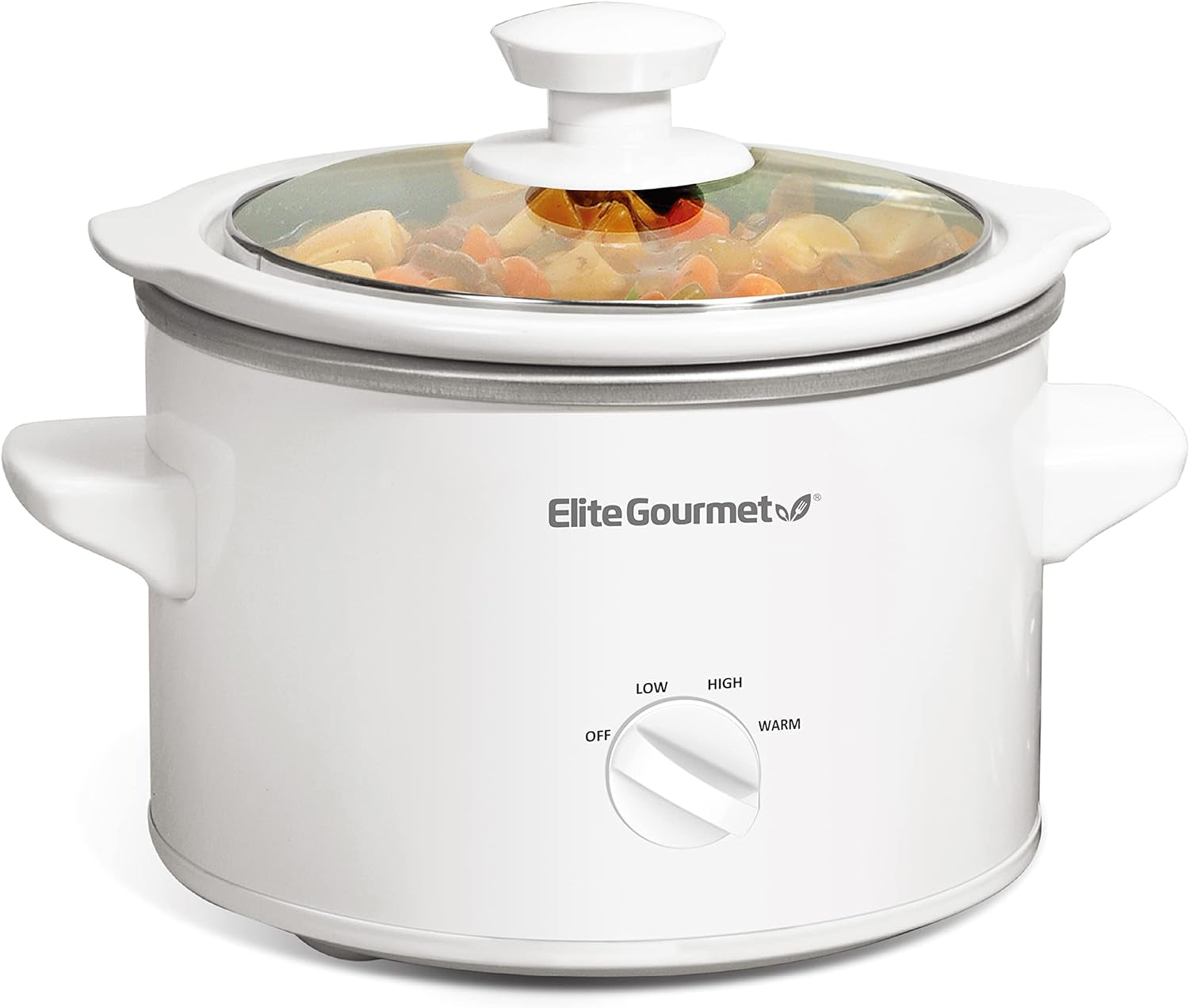 MST-250XW Electric Slow Cooker Ceramic Pot Adjustable Temp, Entrees, Sauces, Stews & Dips, Dishwasher Safe Glass Lid & Crock