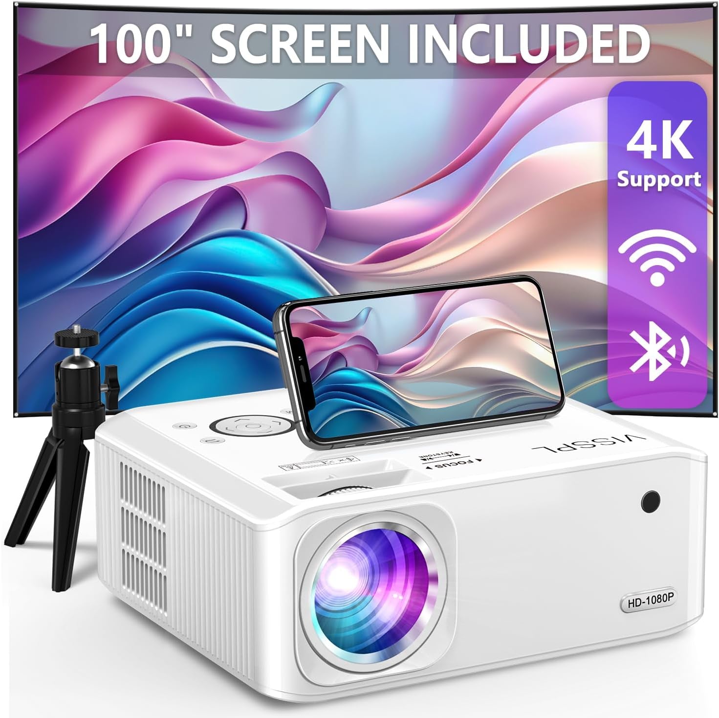 [6D/4P/4K] Projector with Wifi and Bluetooth,  4K Supported Video Projector