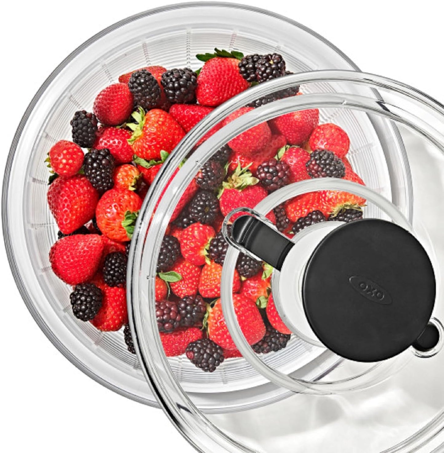 Good Grips Large Salad Spinner - 6.22 Qt., White