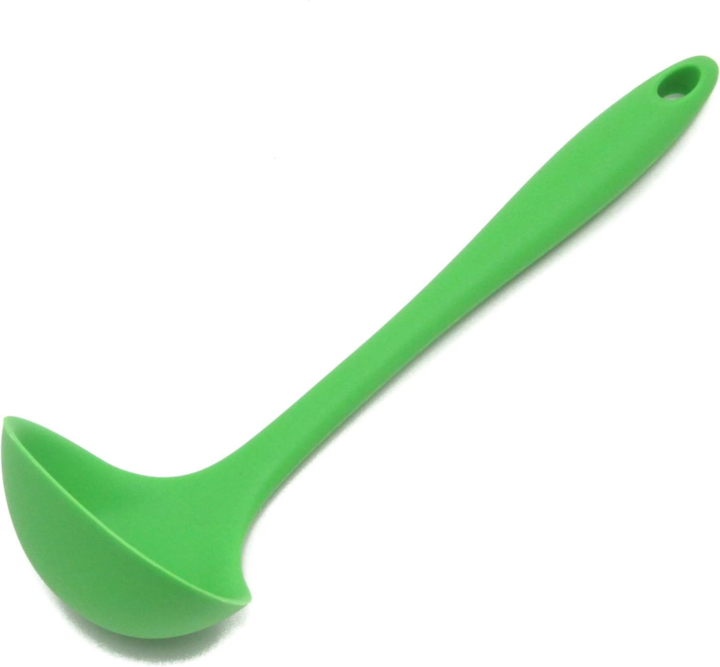 Premium Silicone Cooking Ladle, 11.25 Inch, Black