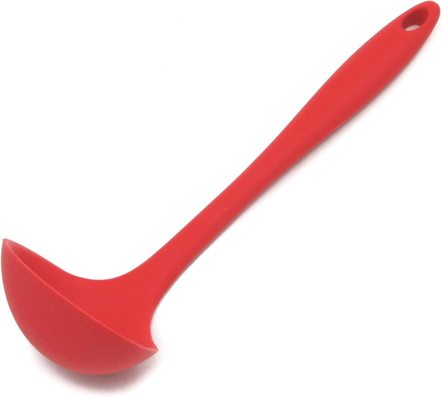 Premium Silicone Cooking Ladle, 11.25 Inch, Black