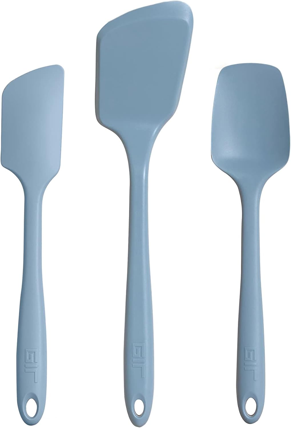 : Get It Right - 5 Piece Silicone Utensil Set - Ladle, Spatula, Flip, Spoon & Spoonula - Non-Stick - Heat Resistant - Dishwasher Safe - Kitchen Utensils - Baking Supplies - BPA & BPS Free - Mint