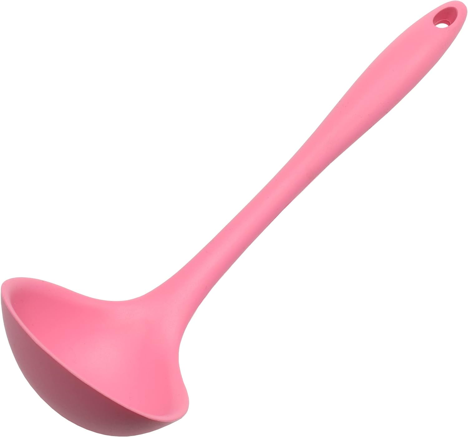 Premium Silicone Cooking Ladle, 11.25 Inch, Black