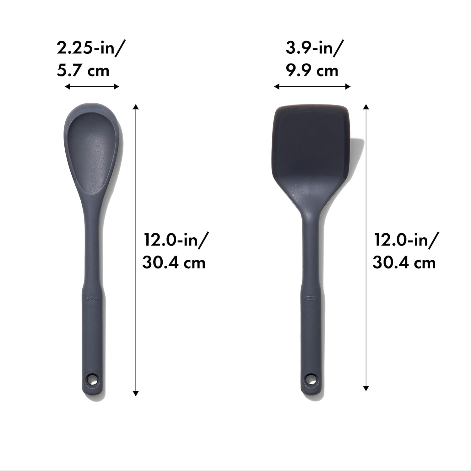 Good Grips 2-Piece Silicone Utensil Set,Gray,One Size