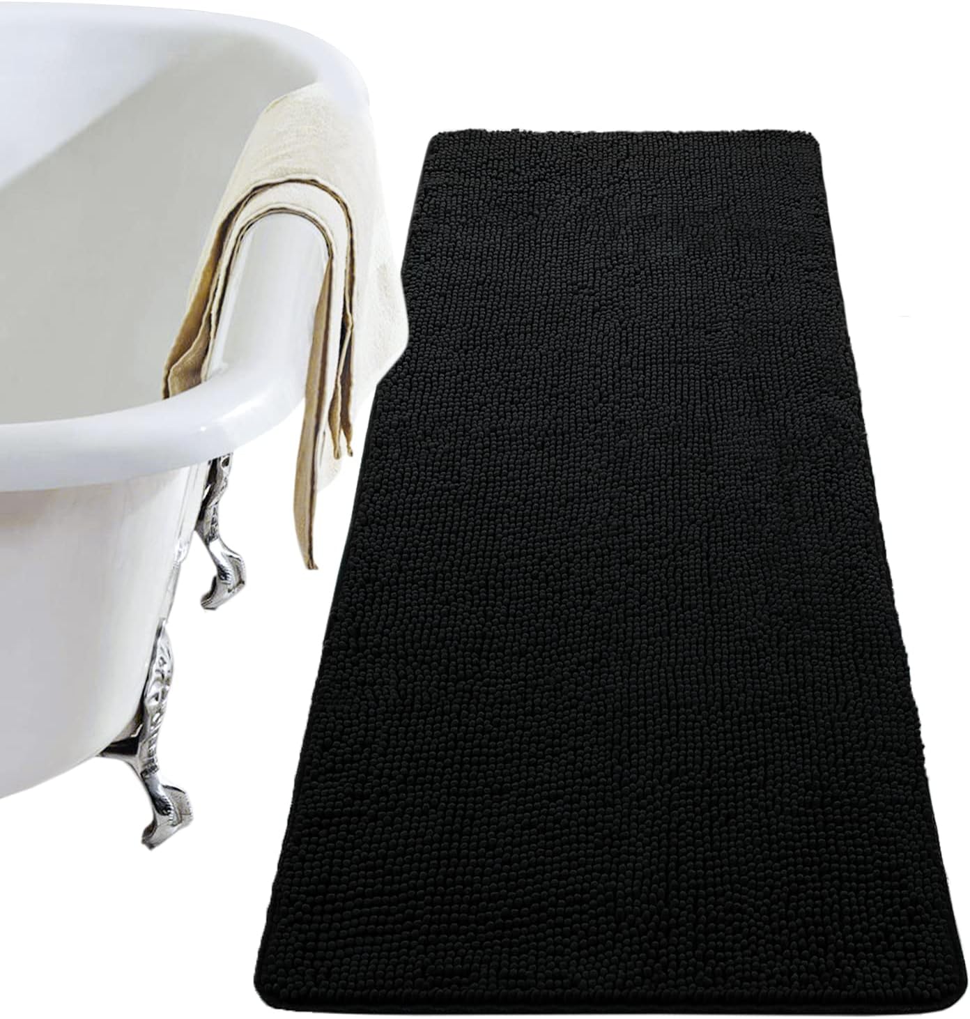 Luxury Bathroom Rug Shaggy Bath Mat 