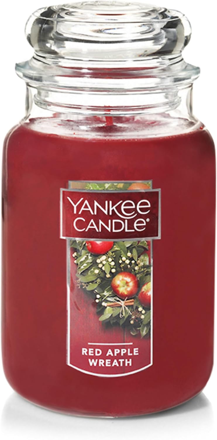 Balsam & Cedar Scented, Classic 22Oz Large Jar Single Wick Candle, over 110 Hours of Burn Time, Ideal Holiday Gift