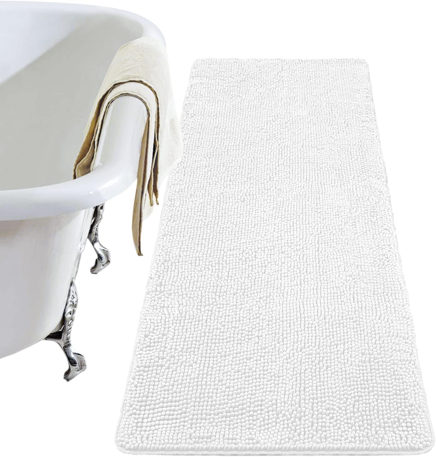 Luxury Bathroom Rug Shaggy Bath Mat 