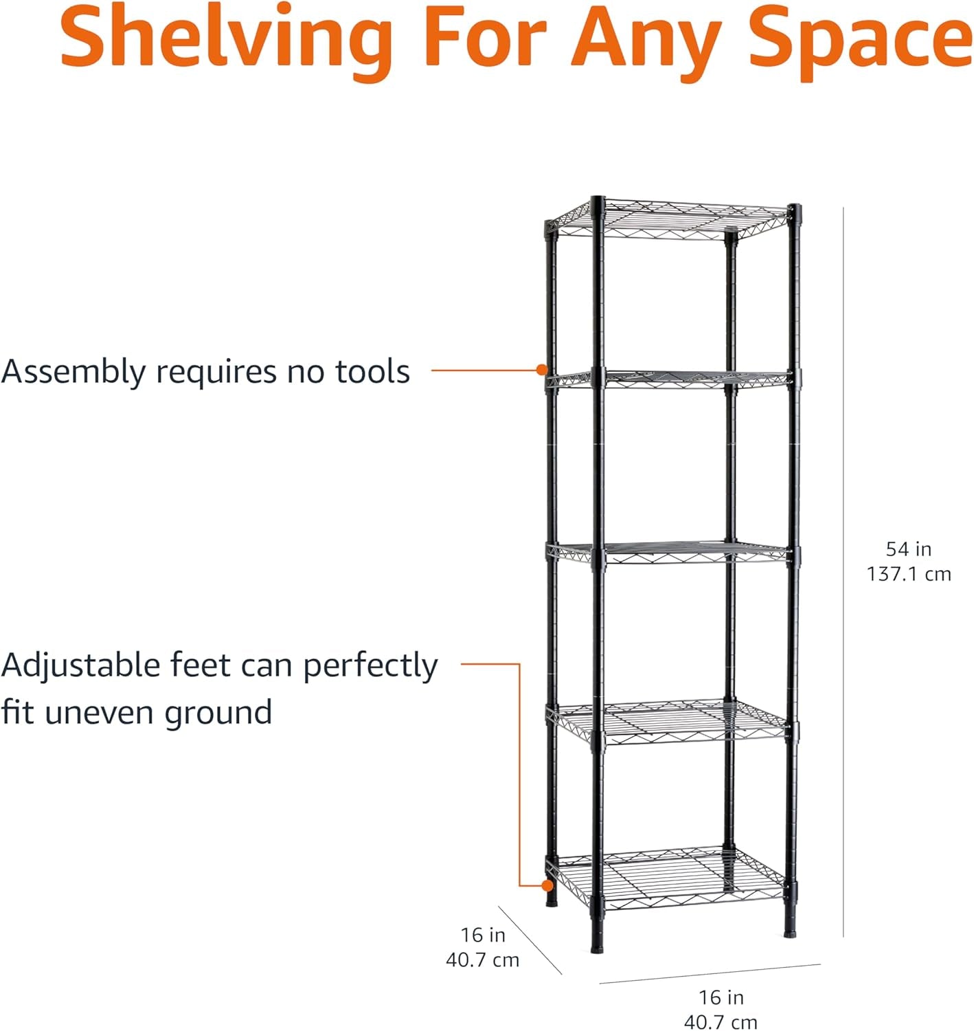  Tower Adjustable Storage Shelving Unit