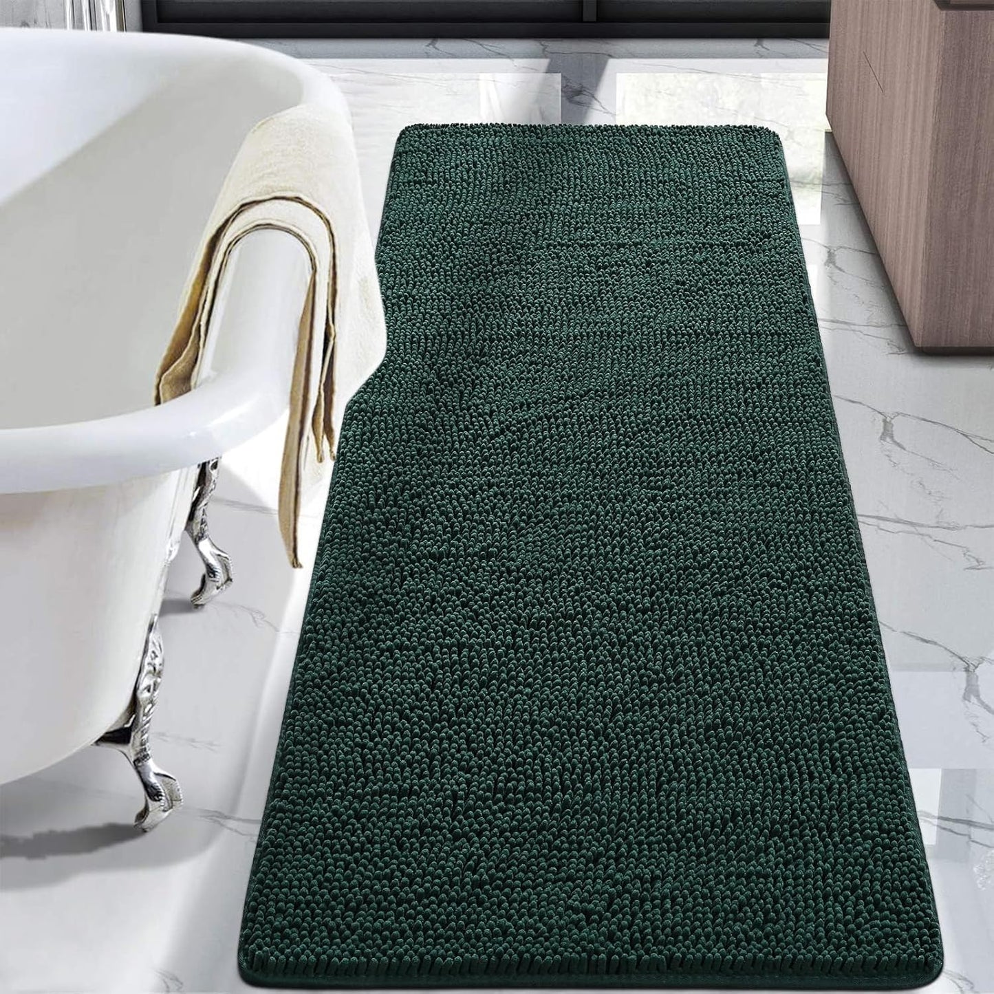 Luxury Bathroom Rug Shaggy Bath Mat 