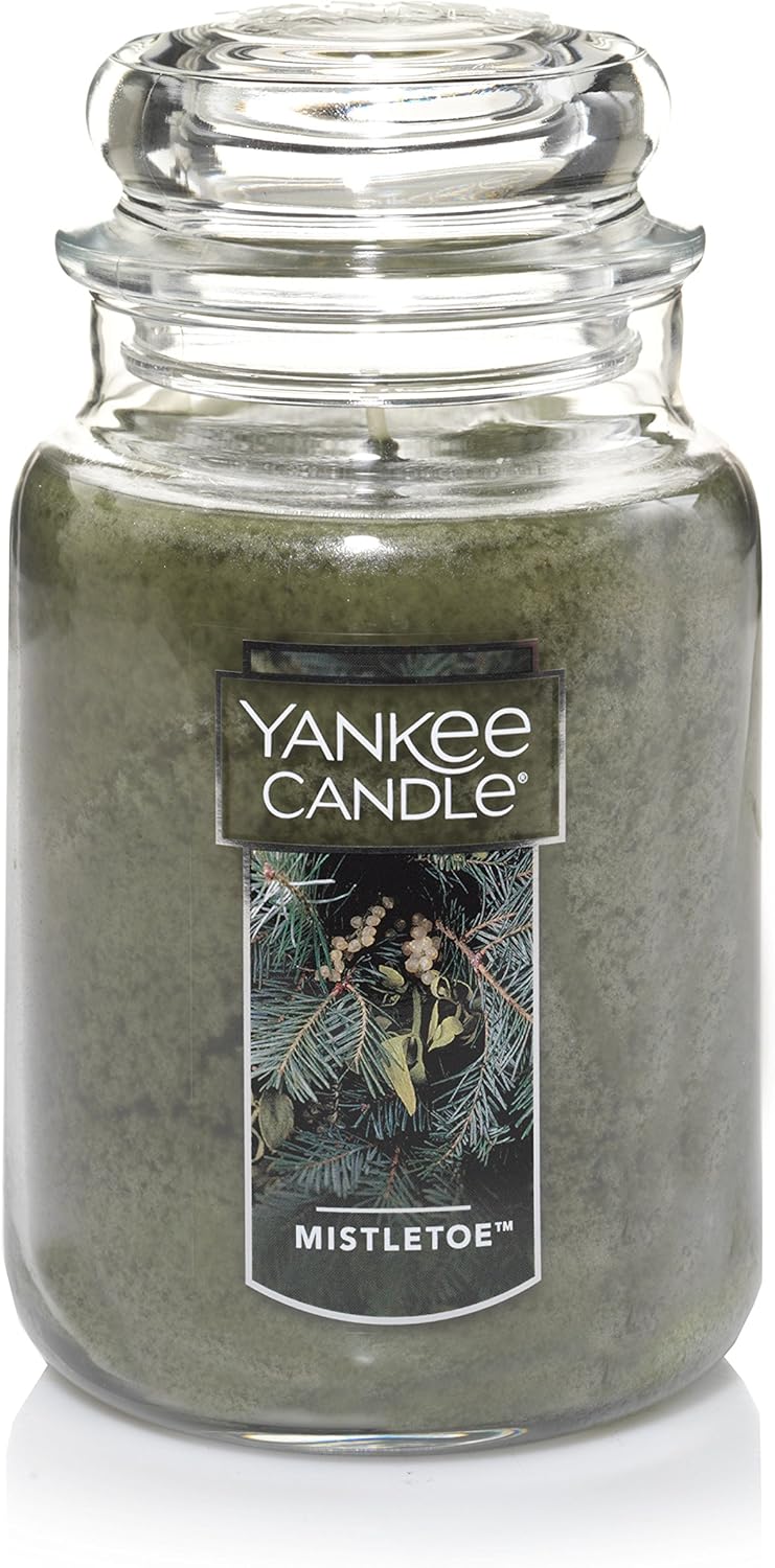 Balsam & Cedar Scented, Classic 22Oz Large Jar Single Wick Candle, over 110 Hours of Burn Time, Ideal Holiday Gift