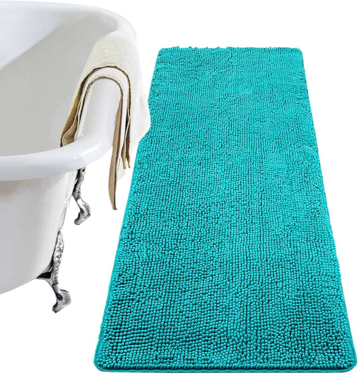 Luxury Bathroom Rug Shaggy Bath Mat 