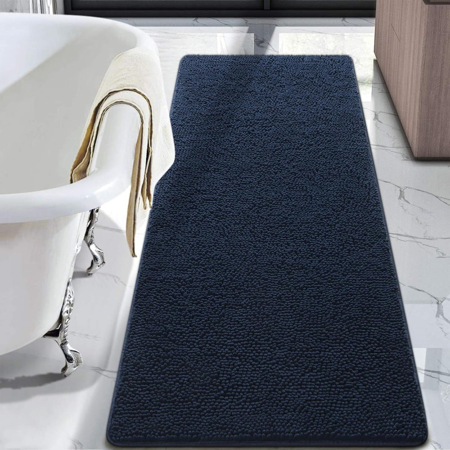 Luxury Bathroom Rug Shaggy Bath Mat 