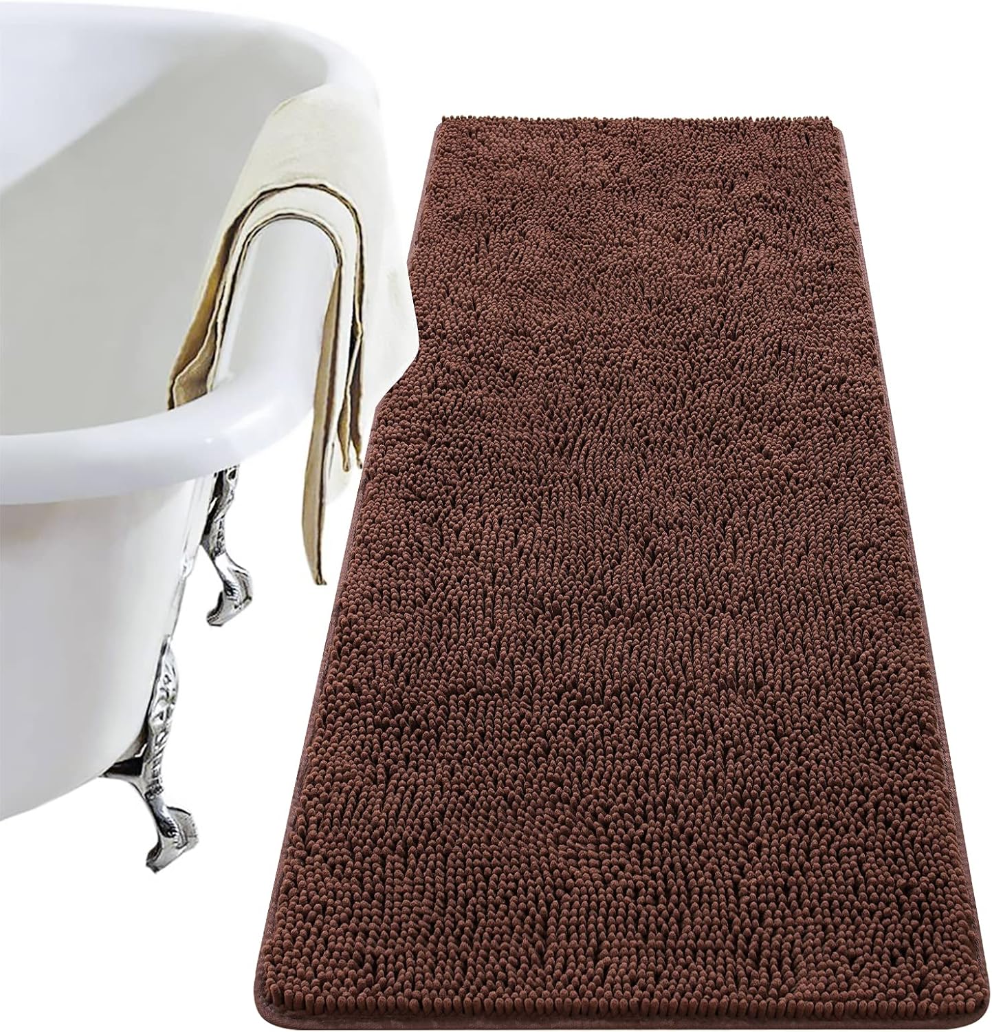 Luxury Bathroom Rug Shaggy Bath Mat 