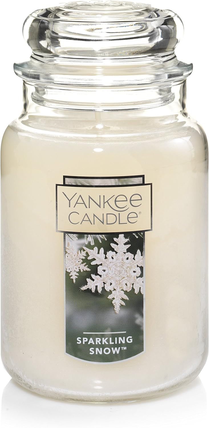 Balsam & Cedar Scented, Classic 22Oz Large Jar Single Wick Candle, over 110 Hours of Burn Time, Ideal Holiday Gift