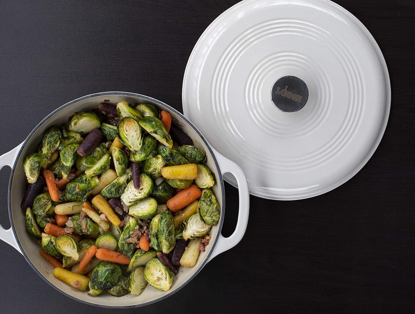 6 Quart Enameled Cast Iron Dutch Oven with Lid 