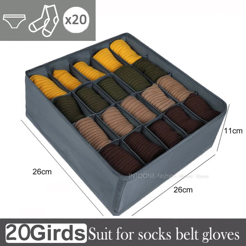 Socks Underwear Organizer Storage Box Cabinet Drawer Organizer Socks Bra Underwear Organizer Wardrobe Clothes Storage Organizer