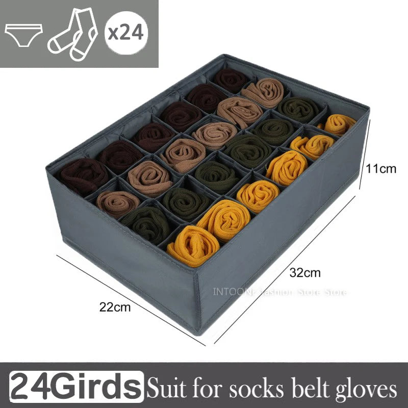 Socks Underwear Organizer Storage Box Cabinet Drawer Organizer Socks Bra Underwear Organizer Wardrobe Clothes Storage Organizer