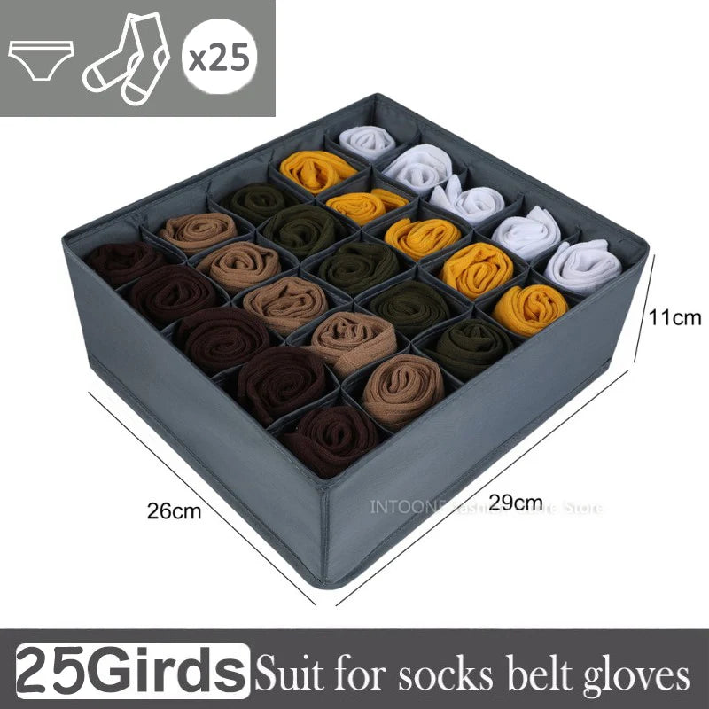 Socks Underwear Organizer Storage Box Cabinet Drawer Organizer Socks Bra Underwear Organizer Wardrobe Clothes Storage Organizer