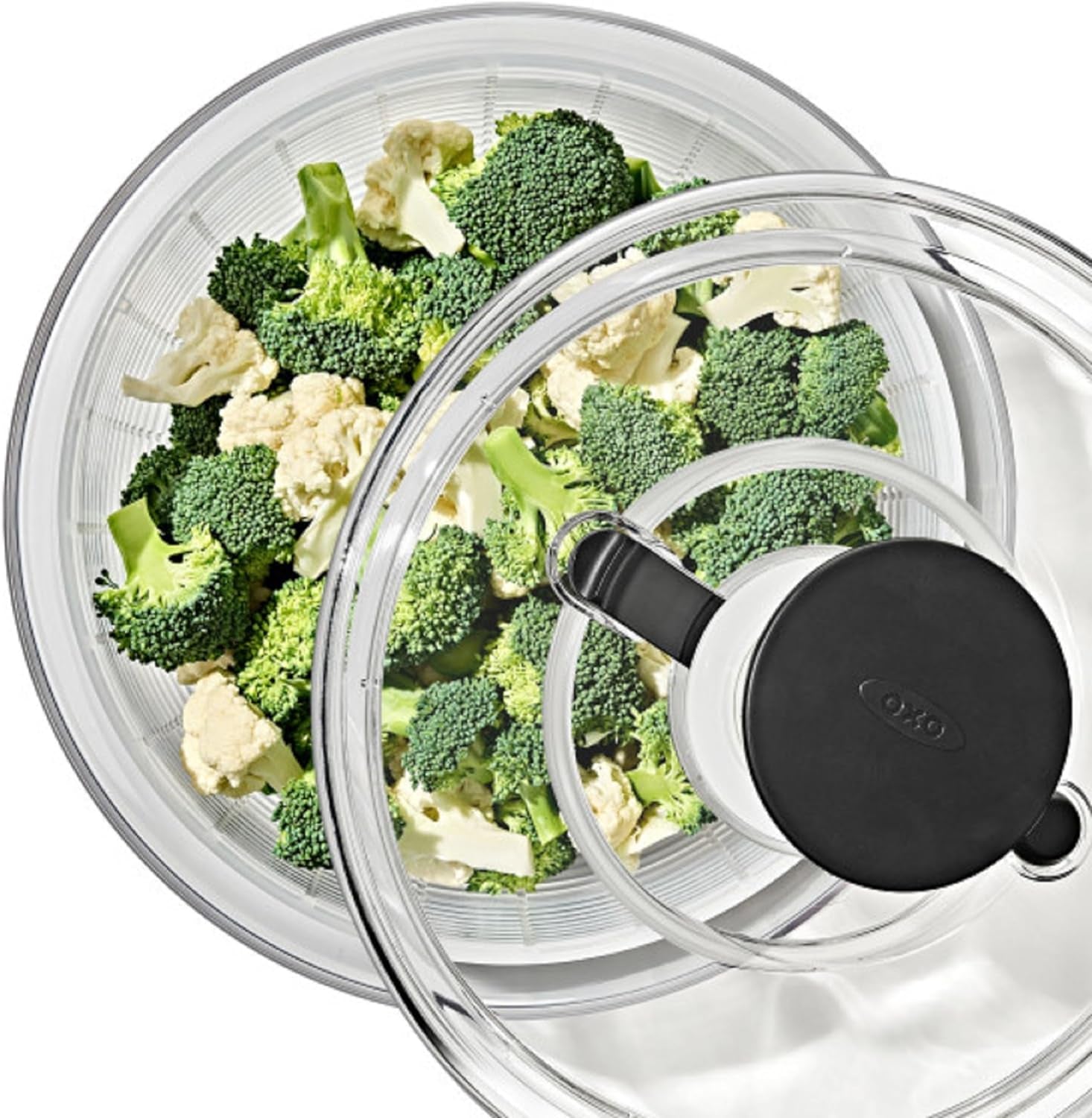 Good Grips Large Salad Spinner - 6.22 Qt., White