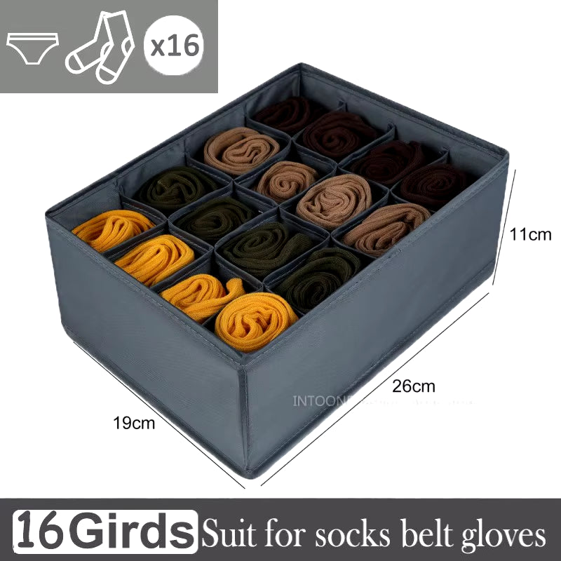 Socks Underwear Organizer Storage Box Cabinet Drawer Organizer Socks Bra Underwear Organizer Wardrobe Clothes Storage Organizer