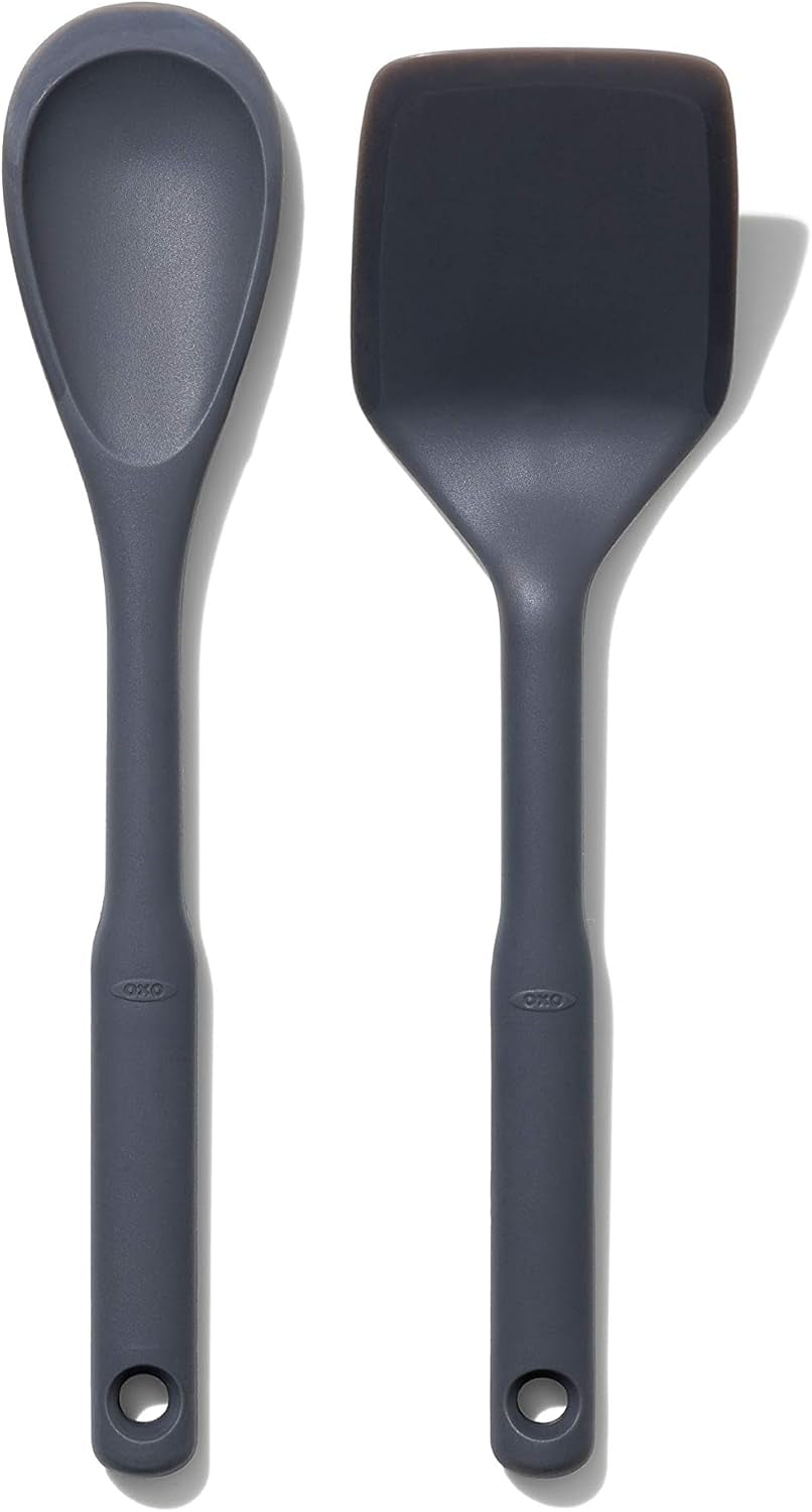 Good Grips 2-Piece Silicone Utensil Set,Gray,One Size